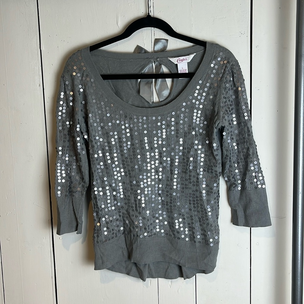 Candies cardigan size L gray